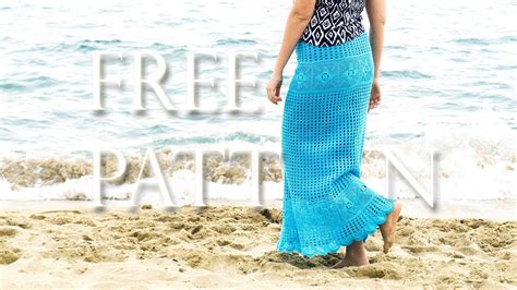 Crochet Maxi Skirt Free Pattern Youtube