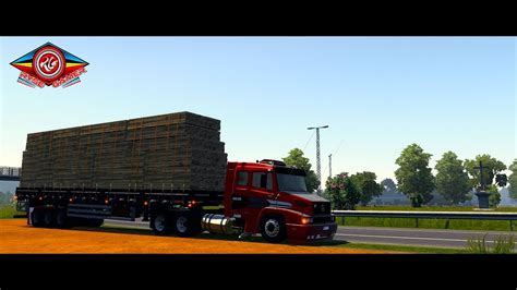 ETS21 40 GAMEPLAY MB 1935 NO PUXE DO GRANEL CARGA ALTA DE MADEIRA