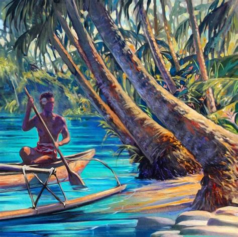 Detail Of A Tahiti Painting I Did A While Back Polynesian Painting