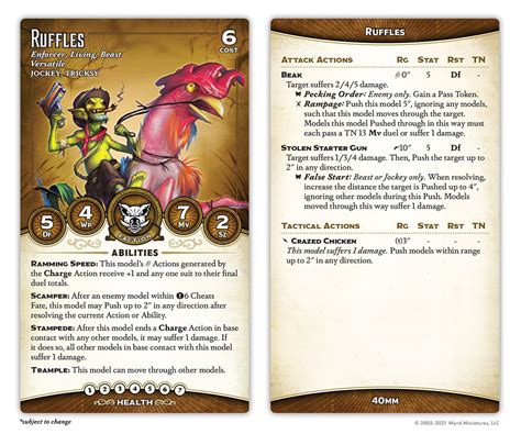 wyrd games reveals   rooster rider  malifaux bayou bash