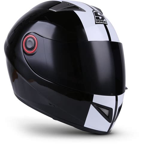 Buy Soxon St 666 Moto Helmet Full Face Ece Certified Whitedeluxe