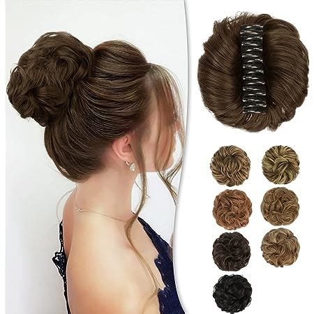 Amazon Ruwiss Claw Clip Messy Bun Hair Piece Real Human Hair Buns