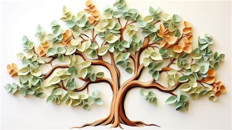 Premium AI Image A Tree Whose Leaves Are Book Pages In Paper Art