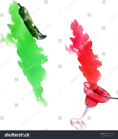 304 Mexico Flag Color Watercolor Images Stock Photos Vectors