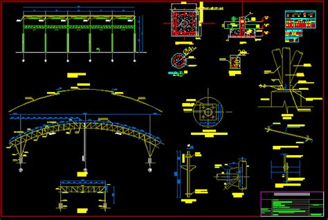 Covered Patio Structure Project Dwg Full Project For Autocad Designs Cad