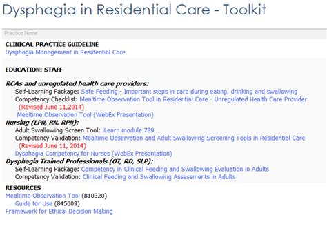 Dysphagia Screening Tool For Nurses