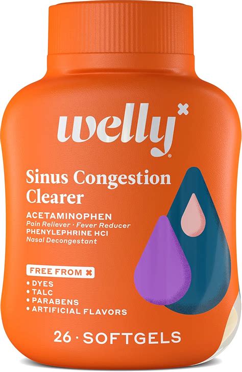 buy welly remedies otc sinus congestion clearer pain relieffever