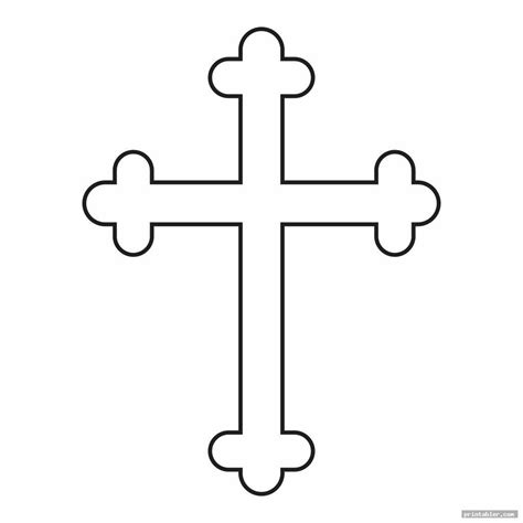 Large Printable Cross Stencil