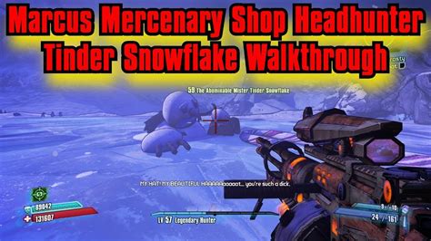 Marcus S Mercenary Shop Tinder Snowflake Borderlands 2 YouTube