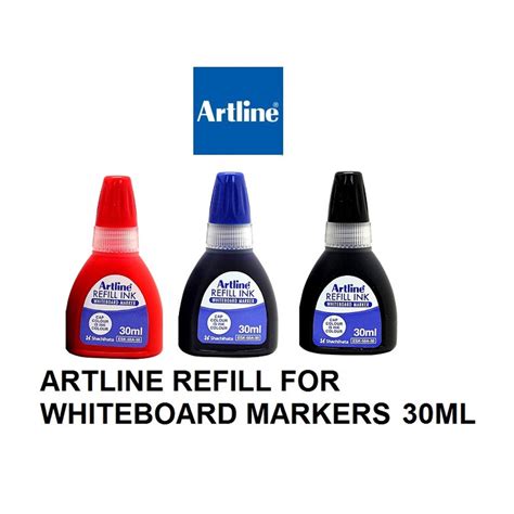 Artline ESK 50A 30 Whiteboard Refill Ink 30ml Black Blue Red