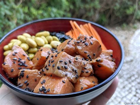 Poke de Salmão Picante Iguaria Receita e Culinária