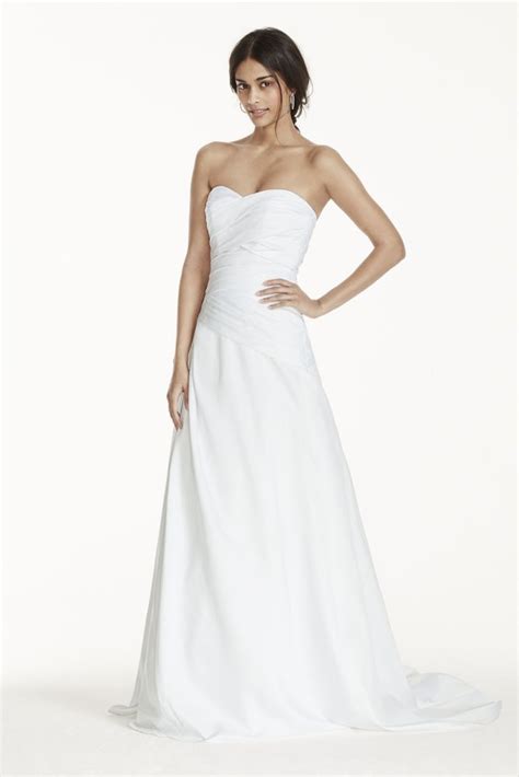 Strapless A Line Drop Waist Wedding Dress Style Ai10043178 Drop Waist