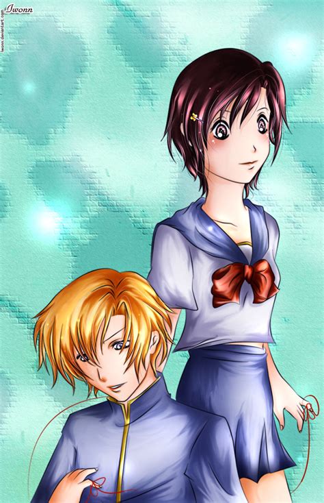 Art Trade Tamaki X Haruhi By Hostclub On Deviantart