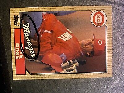 1987 Topps Pete Rose Manager TRIPLE ERROR CARD VERY RARE EBay