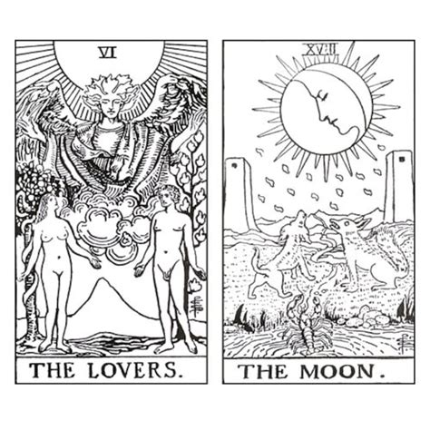 Pdf Printable Color Your Own Tarot Deck 22 Major Arcna Etsy