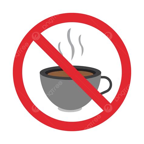 No Coffee Vector Coffee Stop Coffee Drink PNG And Vector With