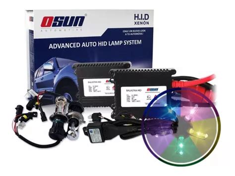 Kit Bi Xenon Motorizado Luz En Colores Automotriz Faros Hid Env O Gratis