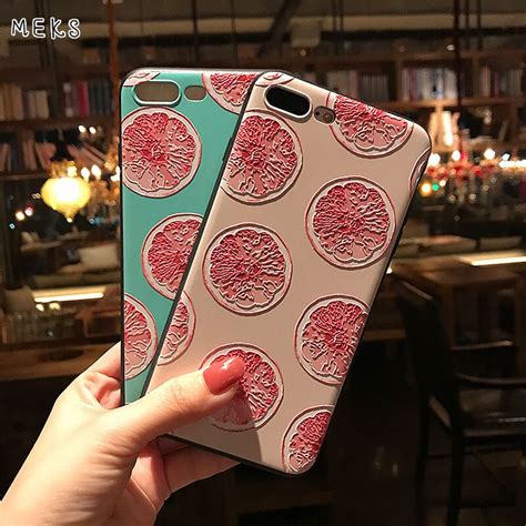 Mks Strawberry Green Pomelo Watermelon Fruit Matte Soft Silicon Case