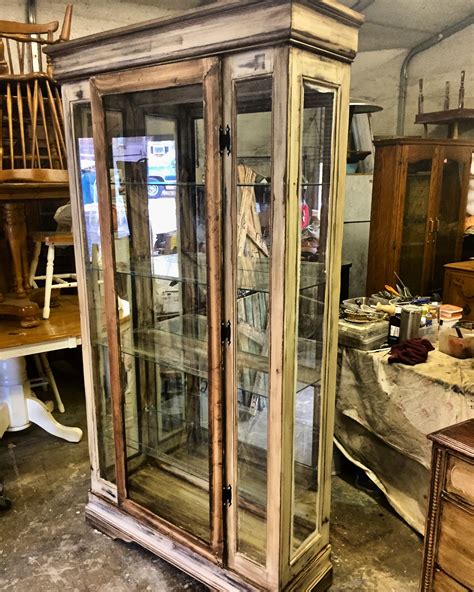 Rustic Curio Cabinet By Honey Do This Curio Cabinet Rustic Furniture