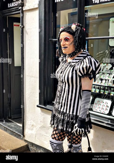 Person in a creative costume during a cosplay event. Whitby Goth ...