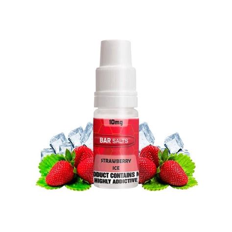 Bar Nic Salts Strawberry Ice 10ml 10 Mg E Liquid