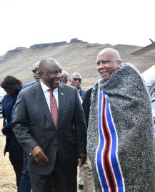 President Ramaphosa Turns Sod In Lesotho Water Project SAnews