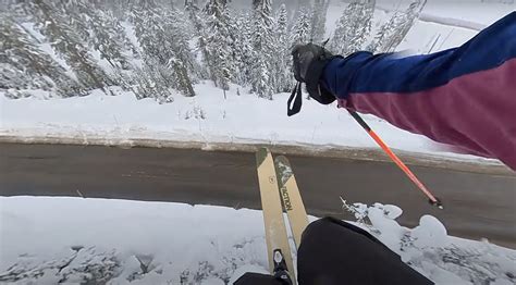 Watch Skier Jumps Over Huge Mount Baker Road Gap Unofficial Networks