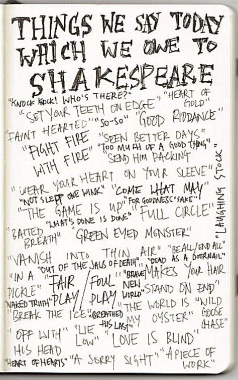 Everyday Phrases From Shakespeare Who Knew Knock Knock Who S There Set Your Teeth On