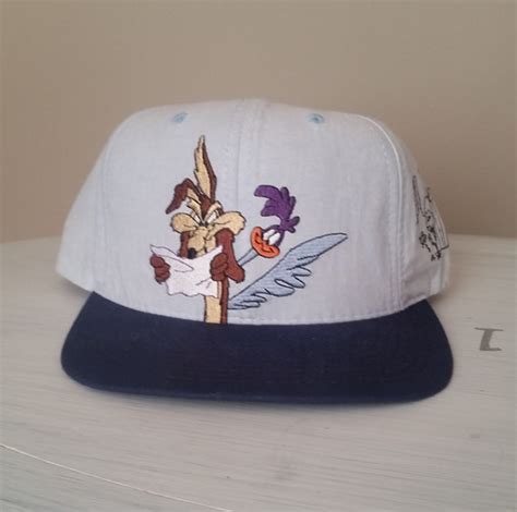 Vintage Roadrunner Wile E Coyote Snapback Snap Back Style Hat