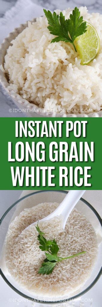 Instant Pot Long Grain White Rice I Dont Have Time For That