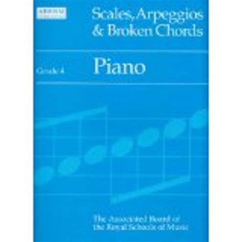 Abrsm Scales Arpeggios Broken Chords Piano Grade Music Book