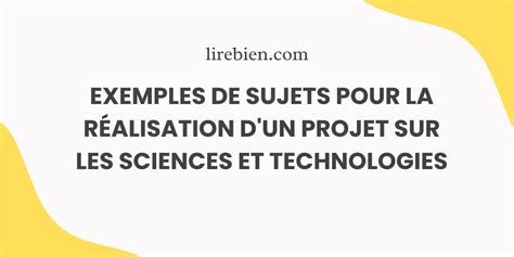 Exemple De Journal Sur Les Sciences Et Les Technologies Aep Lirebien