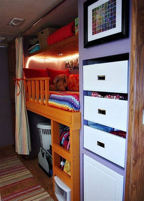 21 Brilliant Camper Organization Tips Camper Storage Camper Interior