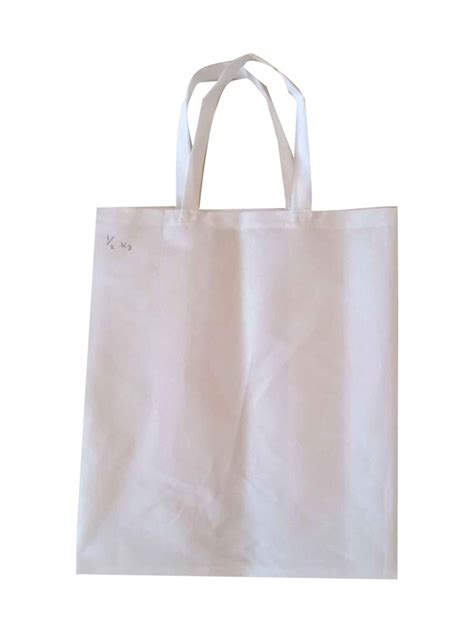 Loop Handle Handled Plain Cotton Carry Bag Capacity 05kg At Rs 8