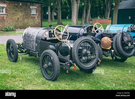 Vintage Bugatti Cars At Bicester Heritage Centre Super Scramble Event