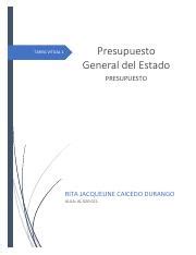 Tarea Virtual Presupuesto Pdf Tarea Vitual Presupuesto General