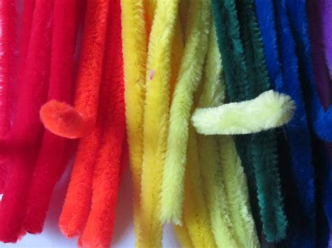 50 Giant Pipe Cleaners Chenille Stems 30cm X 12mm Assorted Colours