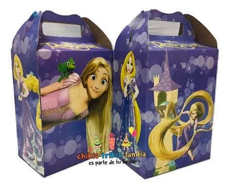 Cajitas Dulceros Fiesta Recuerdo Bolo Compatible Rapunzel En Venta