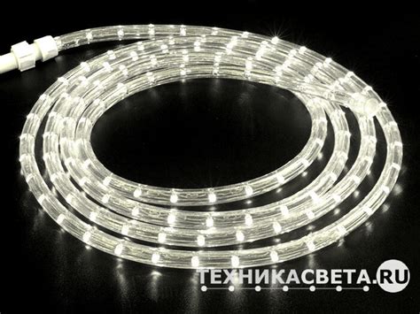 Светодиодный дюралайт чейзинг тёплый белый