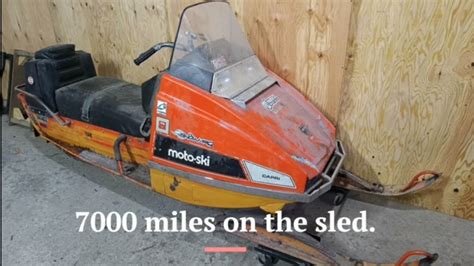 1972 Moto Ski Capri 340 Diy Time Lapsed Restoration Vintage Snowmobile