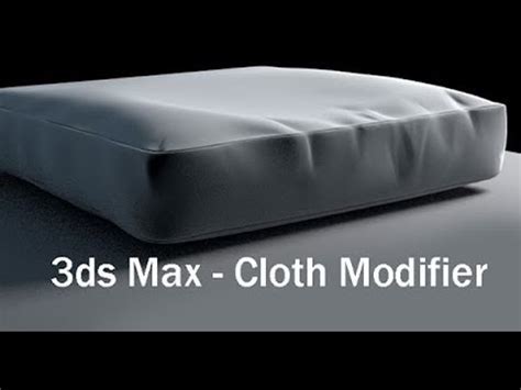 Pillow Design With Cloth Modifier In Ds Max Youtube