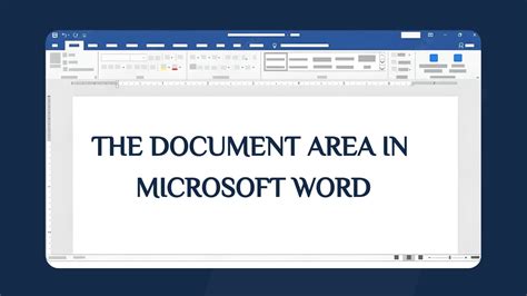 The Document Area In Microsoft Word Excellopedia