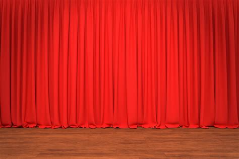 Theater stage with red curtains in the background 8007328 Stock Photo ...