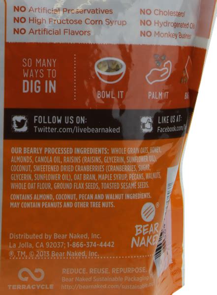 Bear Naked Fruit And Nut Granola Hy Vee Aisles Online Grocery Shopping