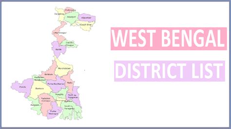 west bengal district list    details sarkari list