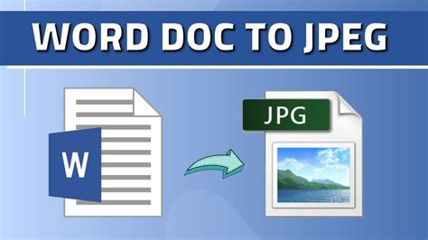 How To Convert Ms Word Document To  Image For Free Offline