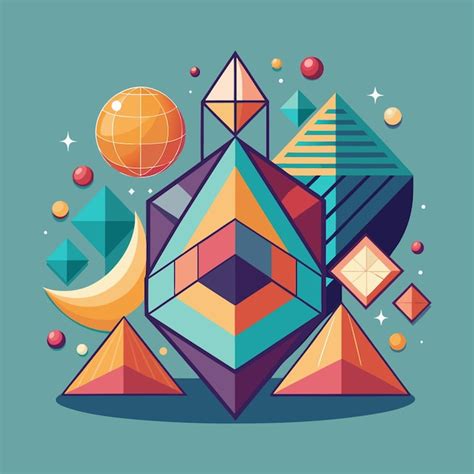 Premium Vector Geometric Shape Vector Illustration