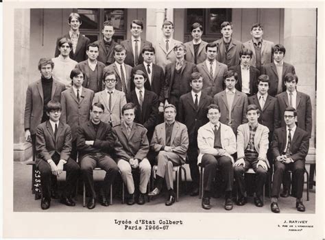 Photo De Classe 1ère A De 1966 Lycée Colbert Copains Davant