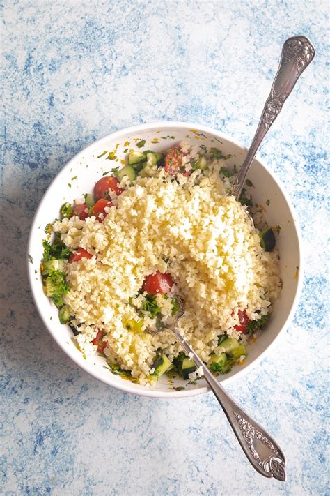 Riced Cauliflower Tabbouleh Crisp And Refreshing Flash In The Pans