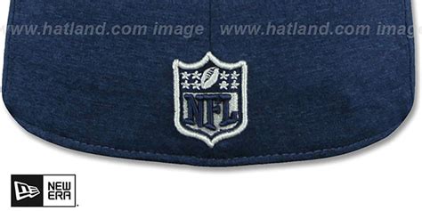 Dallas Cowboys Heather Huge Navy Grey Fitted Hat By New Era